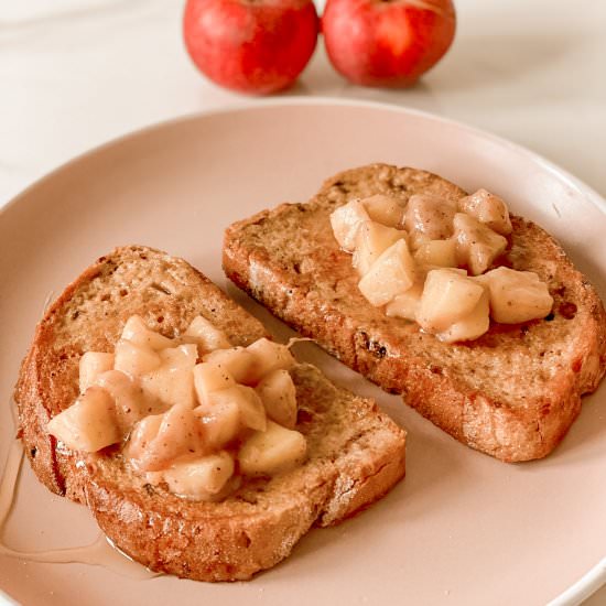 Apple Cinnamon Vegan French Toast