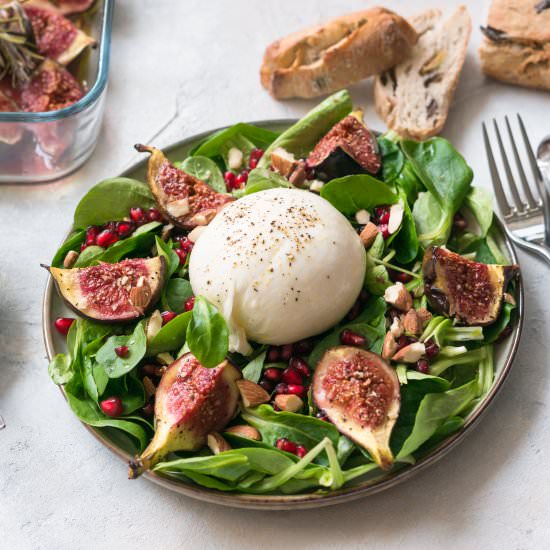 Roasted Fig and Burrata Salad