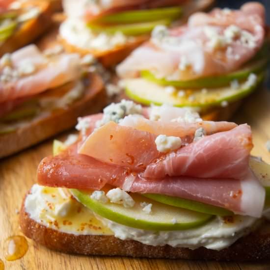 Whipped Blue Cheese Crostini