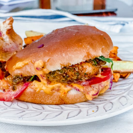 Delicious Blackened Fish Sandwich