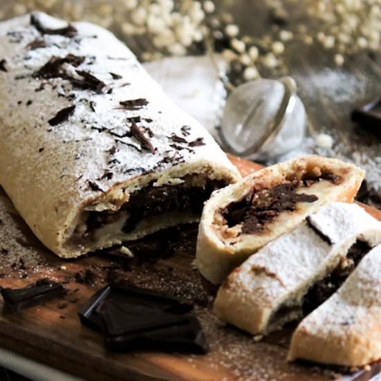 Chocolate and Pear Strudel