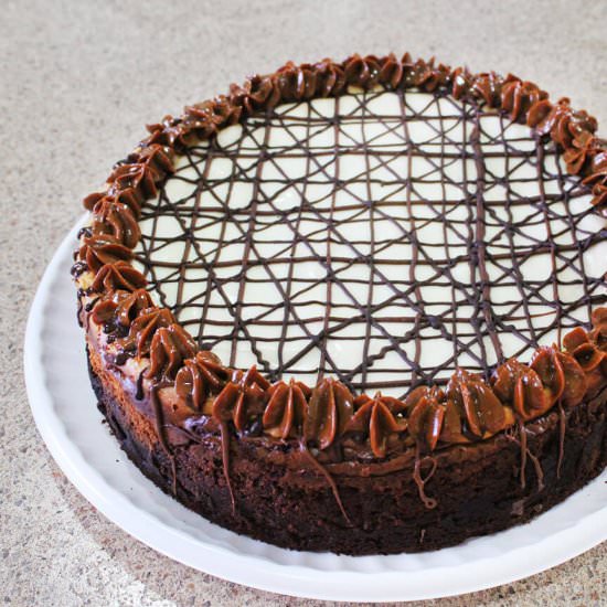 Brownie cheesecake