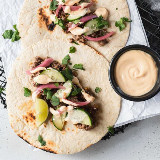 Korean Beef Tacos