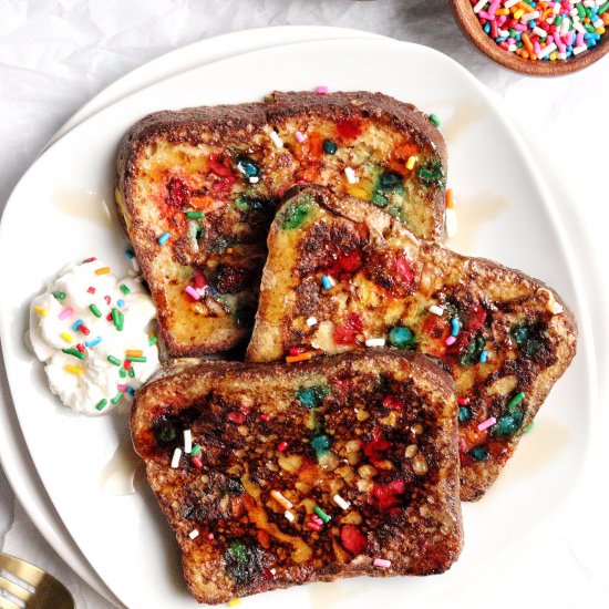 Funfetti French Toast (healthy!)
