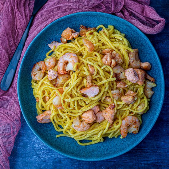Seafood Carbonara