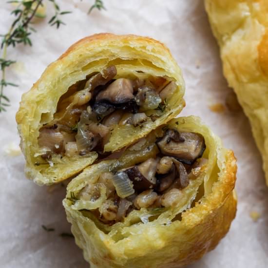 Mushroom Sausage Rolls