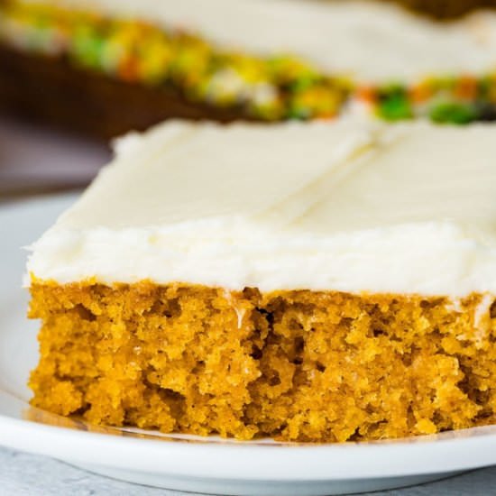 Pumpkin Sheet Cake [+Video]