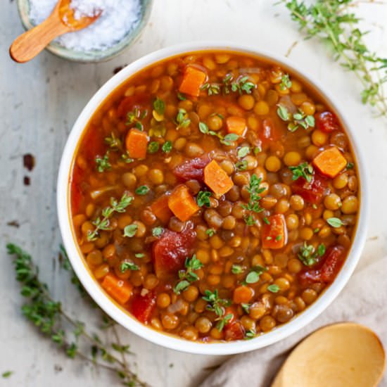 Crockpot Lentil Soup
