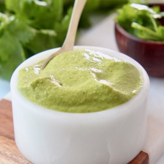 Spicy Cilantro Zhoug Sauce
