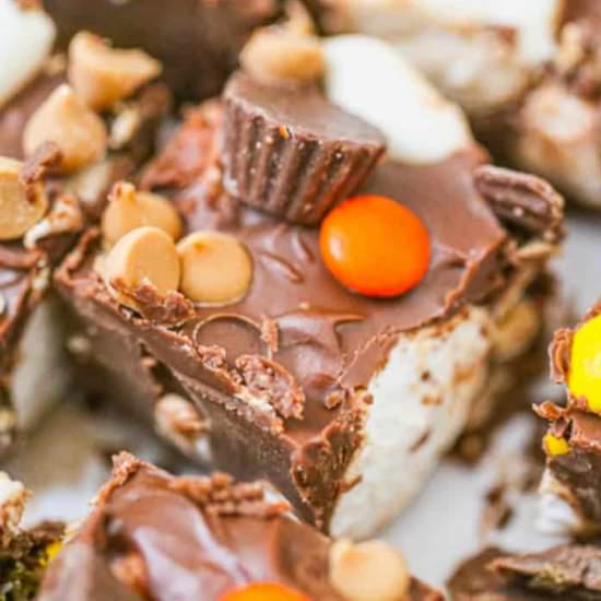 Chocolate PB Marshmallow Bars