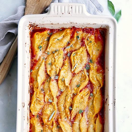 Ricotta and Pumpkin Stuffed Shells