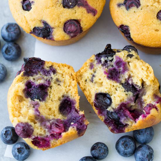 Healthy Blueberry Muffins