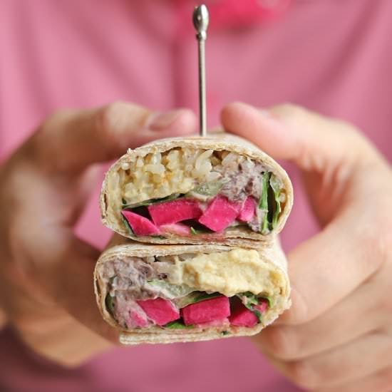 Double hummus wraps