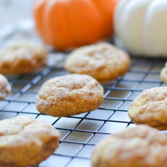 Pumpkin Snickerdoodle Cookies