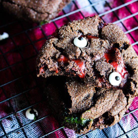 Double Chocolate Crinkle Cookies