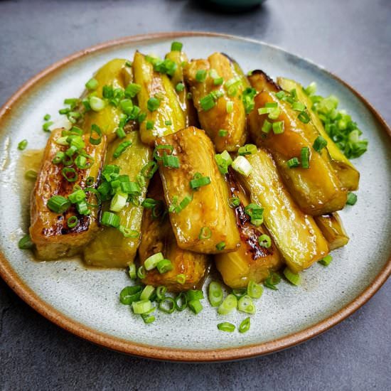 Japanese sweet miso eggplant