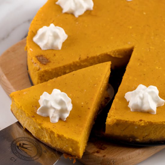 Healthy Pumpkin Cheesecake