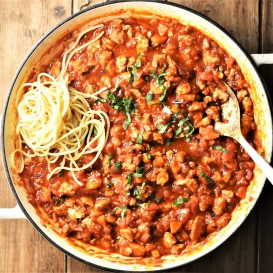 Tofu Bolognese Sauce