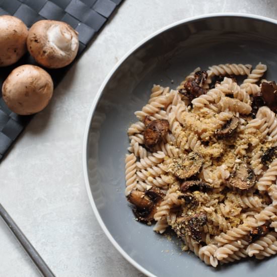 Vegan Roasted Mushroom Pasta