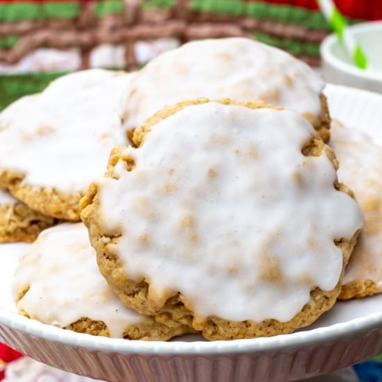 Iced Oatmeal Cookies