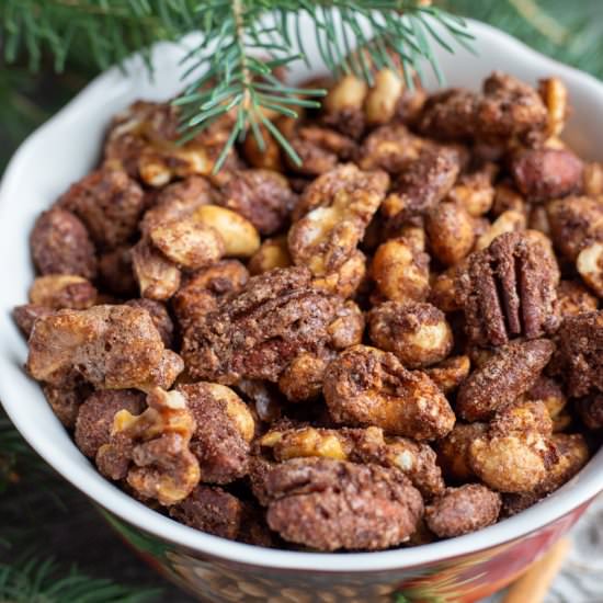 Cinnamon Spiced Mixed Nuts