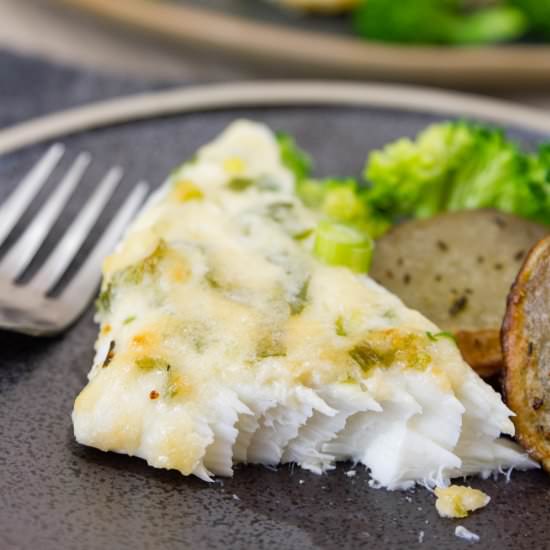Parmesan Baked Halibut