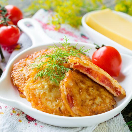 Battered Fried Red Tomatoes