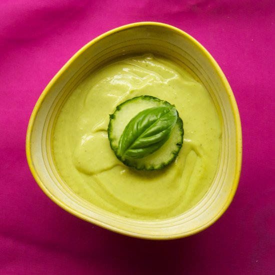 Chilled Avocado Cucumber Soup