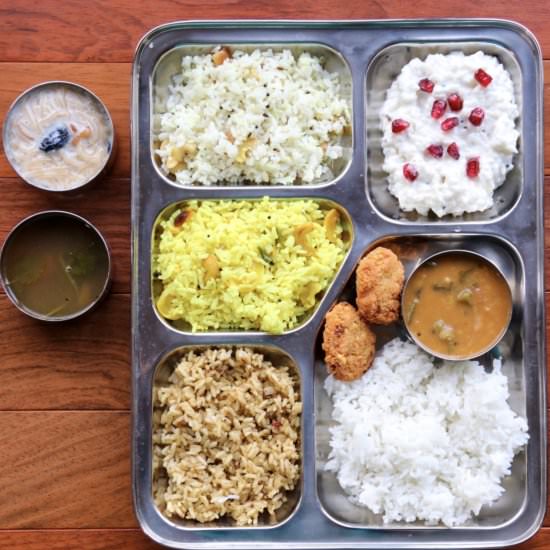 Variety rice meal
