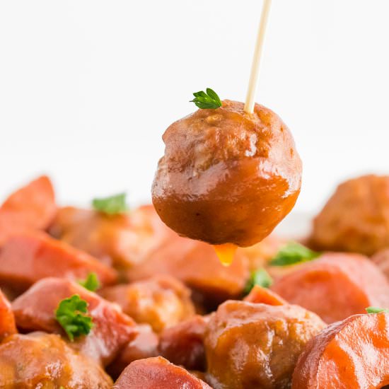 Crockpot Cranberry Meatballs