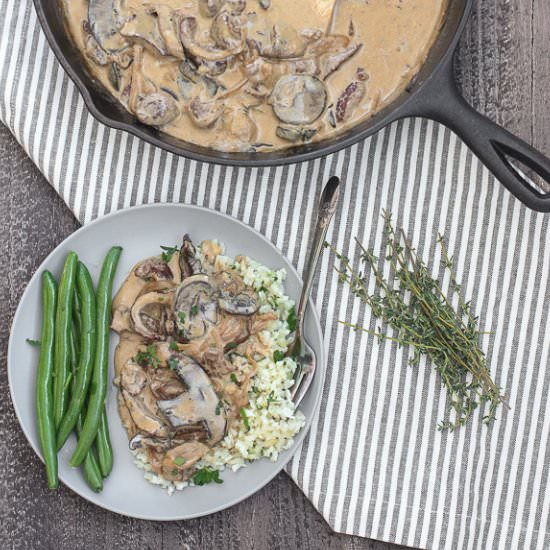 Skillet Beef Stroganoff