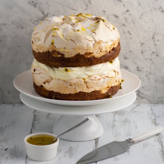 Passionfruit Meringue Cake