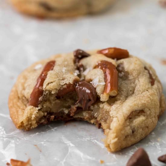 Pretzel chocolate chip cookies