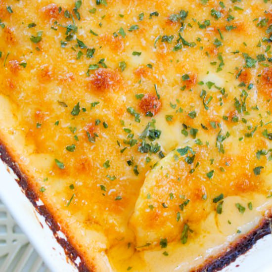 Ultra Cheesy Potato Gratin