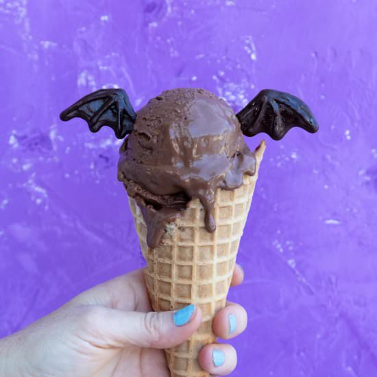 Vegan Chocolate Brownie Ice Cream