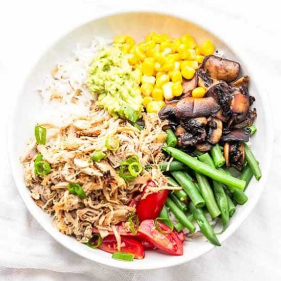 Carnitas burrito bowl