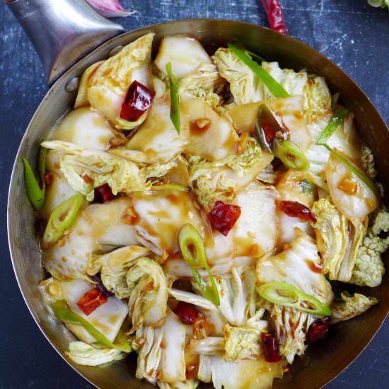 Napa cabbage stir-fry