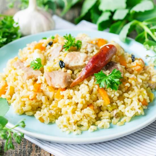 Bulgur with Pork