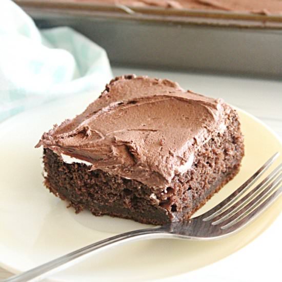 Marshmallow Fluff Chocolate Cake