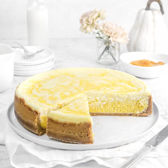 Pumpkin Swirl Cheesecake