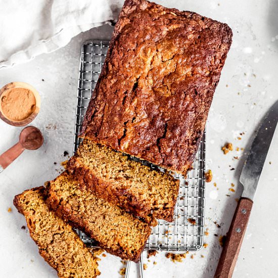 Moist Apple Carrot Loaf Cake