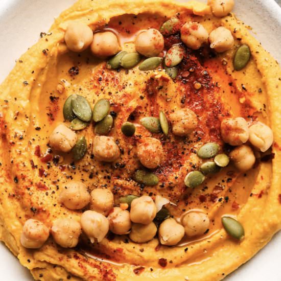 Roasted Sweet Potato Pumpkin Hummus