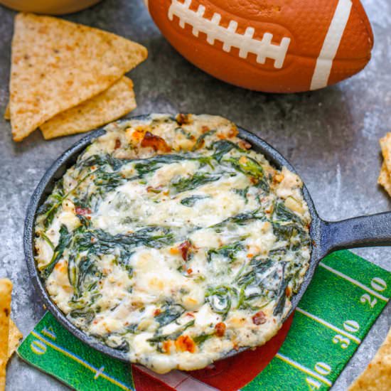 Bacon Blue Cheese Spinach Dip
