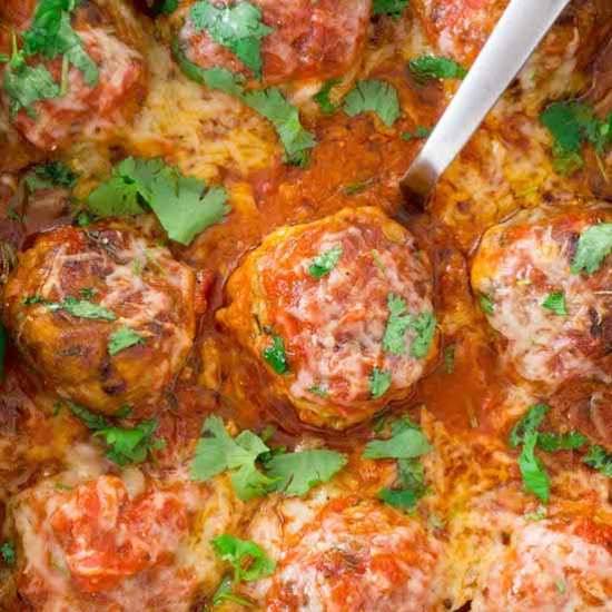 Healthy keto turkey meatballs