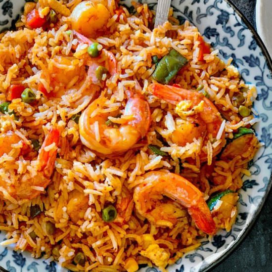 Spicy Shrimp Fried Rice