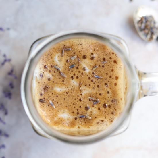 Lavender Latte + Lavender syrup