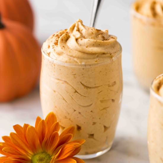 Keto pumpkin mousse