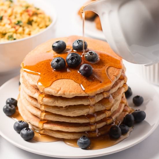 Vegan Whole Wheat Pancakes