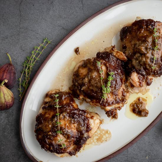 Fig Balsamic Smothered Chicken