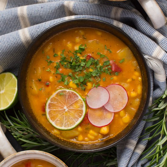 Creamy Vegan Corn Chowder